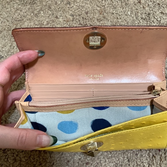kate spade NY Leather Wallet with Polka Dot Lining - Picture 4 of 9